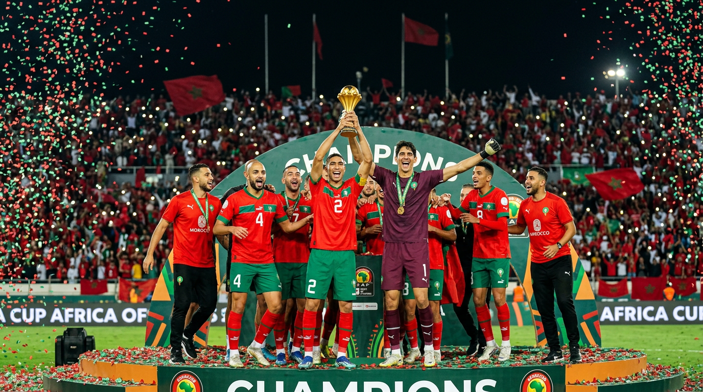 نهائي كأس أمم إفريقيا 2025: الكاف يتوج المغرب بطلاً رسمياً بعد انسحاب السنغال