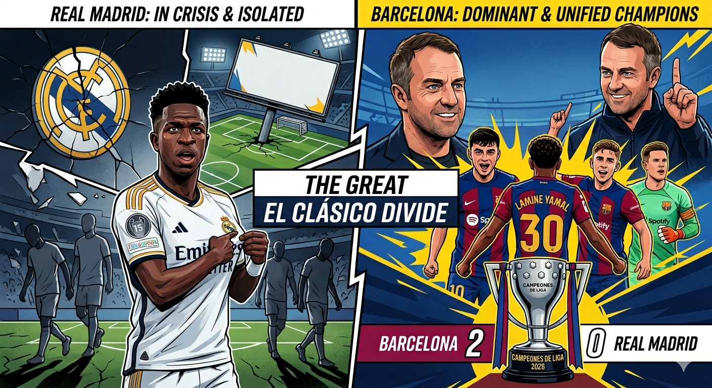 تحليل الكلاسيكو برشلونة ريال مدريد 2026: ما الذي جرى فعلاً؟